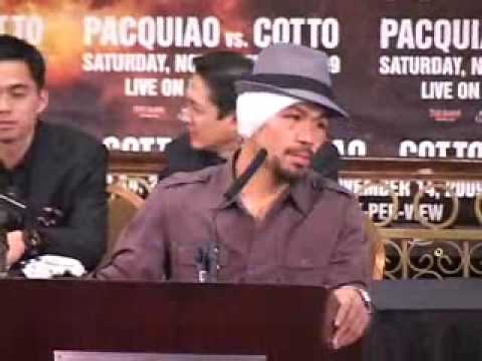 Manny Pacquiao vs Miguel Cotto Post Fight Press Conference