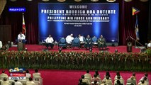 Pres. #Duterte, kinilala ang kontribusyon ng PAF sa pagsusulong ng kapayapaan