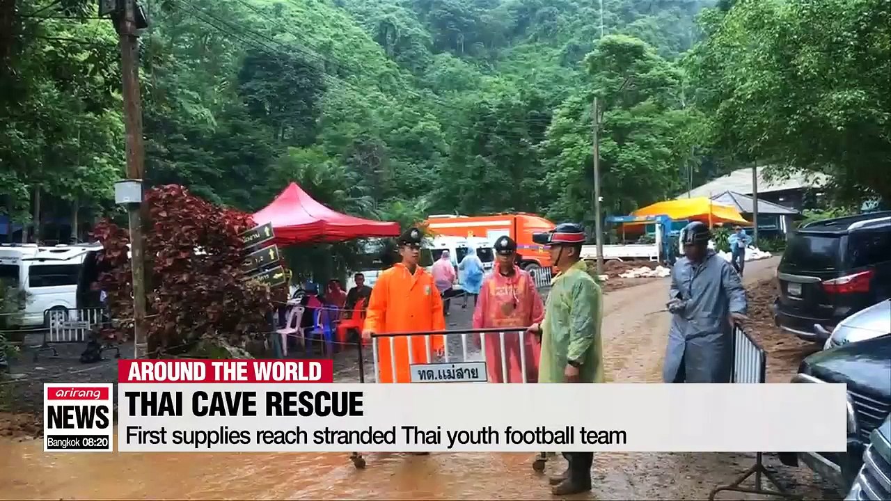 First supplies reach stranded Thai youth football team