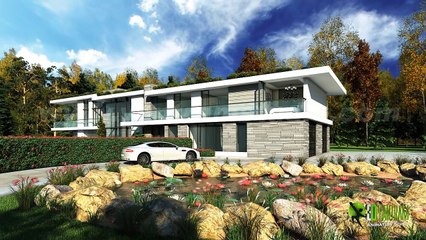 3D Residential House Exterior Interior Virtual Tour By Yantram 3D Exterior Walkthrough Animation