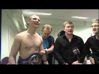 Sergey Rabchenko European light middle weight champion post fight Interview