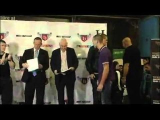 Ryan Rhodes V Sergei Rabchenko and Rendall Munroe V Scott Quigg Weigh In