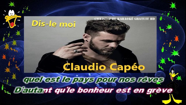 Claudio Capéo - Dis-le moi KARAOKE / INSTRUMENTAL