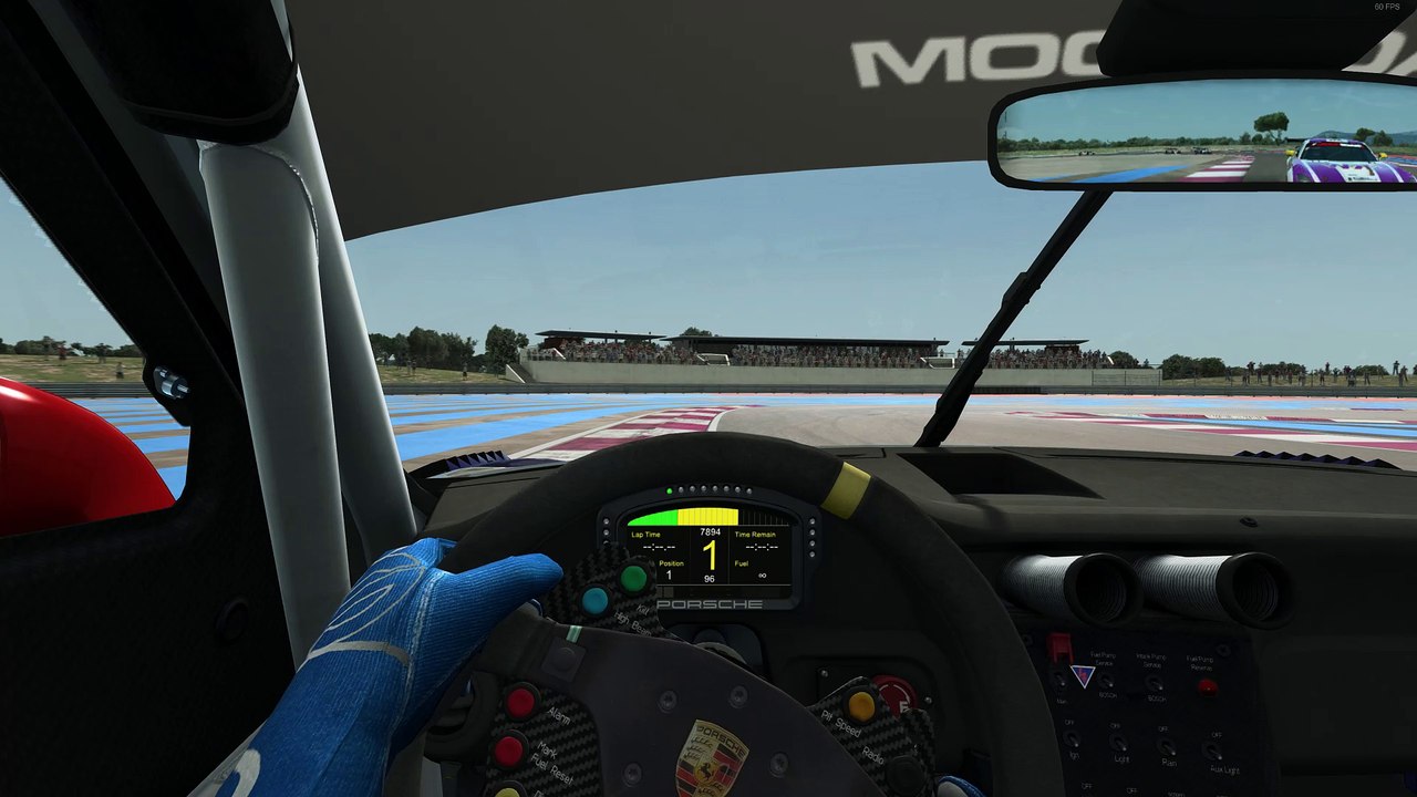 RaceRoom 911 GT3 Race 115% best Lap 1.53,1
