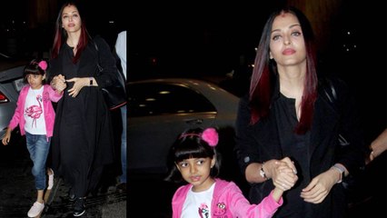 Aishwarya Rai Bachchan Flaunts Sindoor with Aaradhya Bachchan at Airport; Watch Video | FilmiBeat