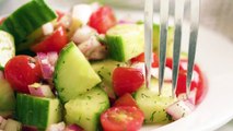 Cucumber Tomato Salad is a super simple healthy salad that packs a punch of flavor. You'll love the delicious lemon dill dressing!WRITTEN RECIPE: