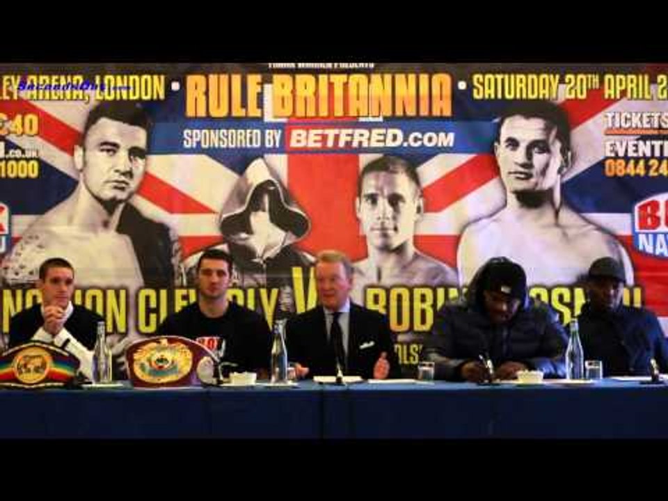 Warren Promotions Press Conference - Cleverly, Chisora, Walsh 14_03_13