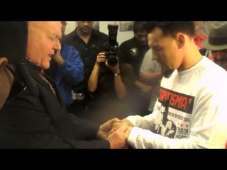 Robert Guerrero holds Evangelist Revival in Gym!