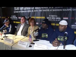 Steve Cunningham: "For the past 2 1/2 months it's been eat, sleep, dream Tyson Fury."