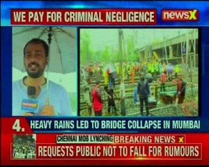 Mumbai Foot over bridge collapses in Andheri; rescue operation is underway