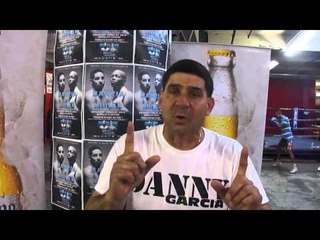 Angel Garcia If he gets fresh, he's going down early!