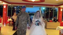 Düğününde damatlık yerine askeri kamuflajını giydi - TOKAT