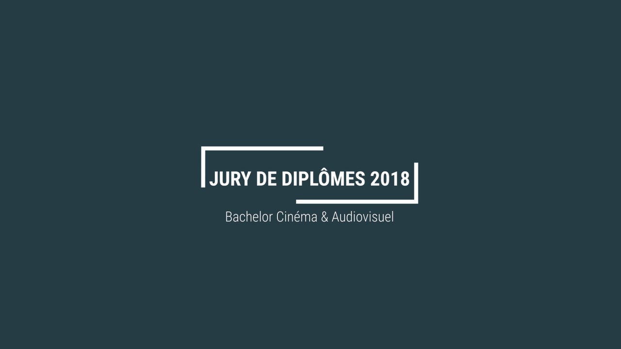 Jury de diplômes 3iS Cinéma & Audiovisuel 2018