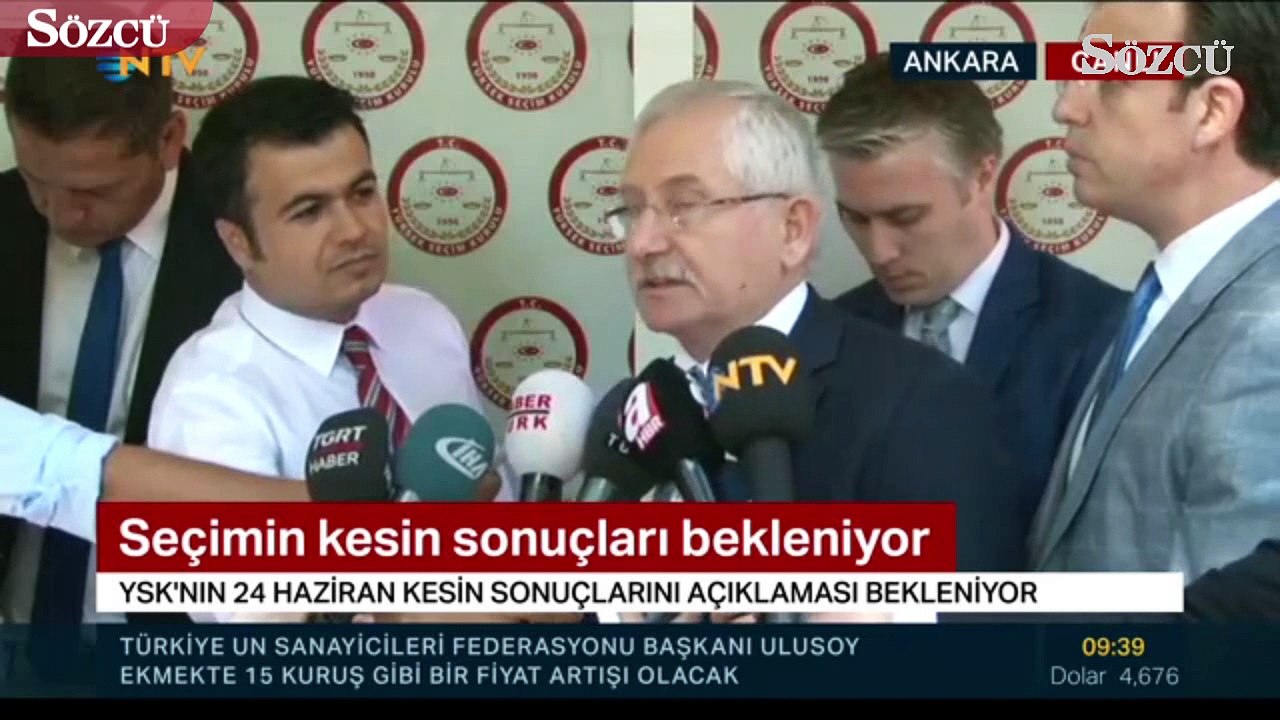 YSK Başkanı Sadi Güven erken seçim açıklaması