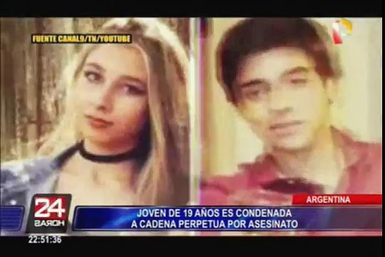 Argentina: joven es condenada a cadena perpetua por asesinar a su novio