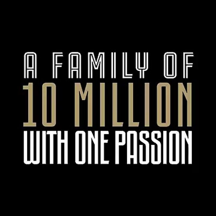 10 million followers on Instagram! Thank you for being a part of #10urFamily! #FinoAllaFine #ForzaJuve