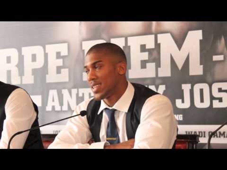 PRESS CONFERENCE - OLYMPIC GOLD MEDALIST ANTHONY JOSHUA TURNS PRO WITH MATCHROOM