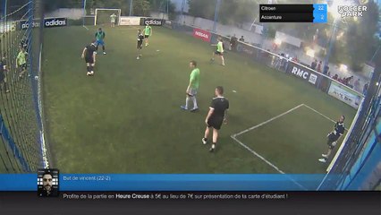 But de vincent (22-2) - Citroen Vs Accenture - 03/07/18 20:30 - Printemps 2018 : loisir mardi