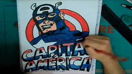 Speed Drawing - Captain America
