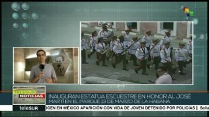 Recuerda pueblo cubano a José Martí a 165 años de su nacimiento