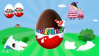 Surprise Eggs!!! Pig Pirates - Свинка Пират - Киндер сюрприз и другие мультики!!!