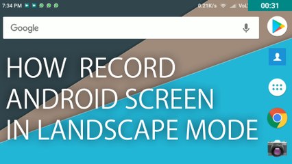 How to Record Android Screen in Landscape Mode ! #Techy Jaimin