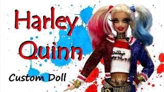 Harley Quinn Doll - Custom Barbie Doll
