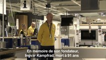 Une minute de silence dans un IKEA après la mort du fondateur