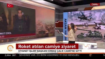İşte roketli saldırının izleri