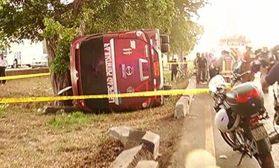 Un accidente de tránsito en la vía a la costa deja más de 10 heridos