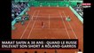 Marat Safin a 38 ans : quand le Russe enlevait son short à Roland-Garros (vidéo)