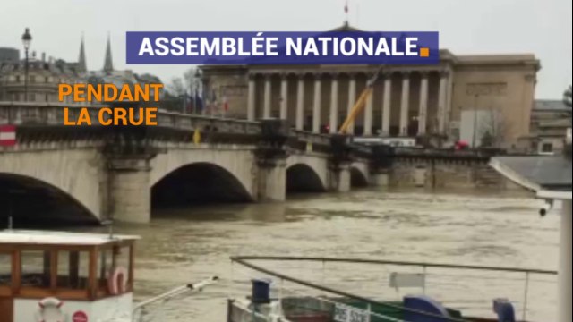 Paris avant et pendant la crue de la Seine