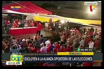 Venezuela: excluyen a la alianza opositora para las elecciones presidenciales