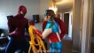 Spiderman, Frozen Elsa & Captain america girl VS Joker! Superhero Fun in real life! and Colors | Superheroes | Spiderman | Superman | Frozen Elsa | Joker