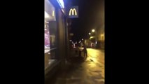 Stealing McDonald's Sauce Cart - 'We ran away with McDonald's sauce cart'