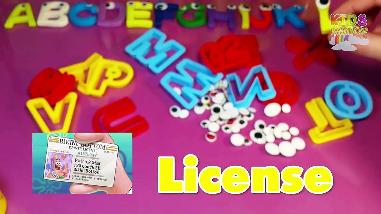 ABC Play Doh ABCD Playdoh Claydoh Alphabet Clay Plastic Colorful Play-Doh ABCDE Learn A B C for Kids
