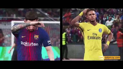 Messi VS Neymar in PES 2018