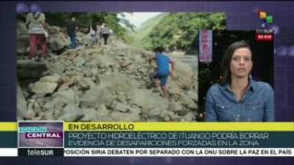 Colombia: proyecto hidroeléctrico borraría evidencia de desaparecidos