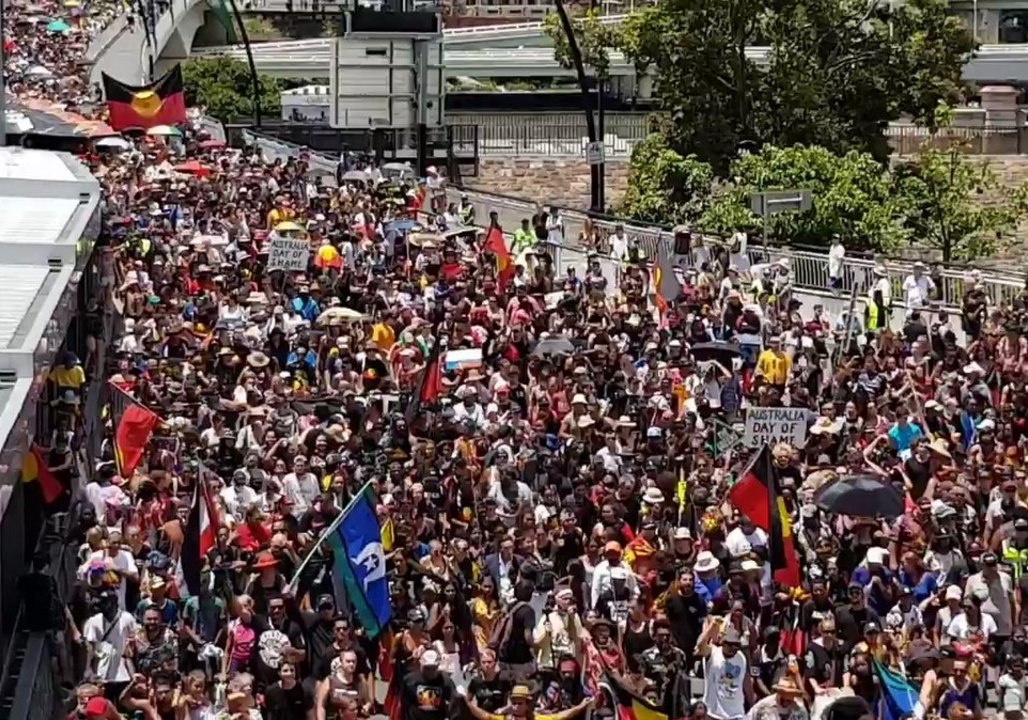 Australia Day Sparks Protests in Brisbane