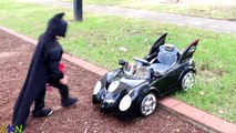 Unboxing New Batman Battery-Powered Ride On Batmobile 6V Test Drive Park Playtime Fun Ckn Toys