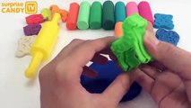 Play Doh Modelling clay Animals Molds in the zoo Giraffe Lion Zebra horse Hippo Elephant