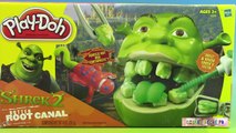 Play Doh Shrek Pâte à modeler Le dentiste ♥ Play doh Shrek 2 Rotten Root Canal Playset