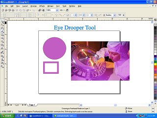 Eye Dropper tool and Fill Color Complete corel draw 11 part 3