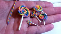 Rainbow Lollipop Tutorial, Miniature Food Tutorial, Polymer Clay Tutorial