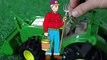 Tror Toy - John Deere Tror and Grain Wagon on Turf