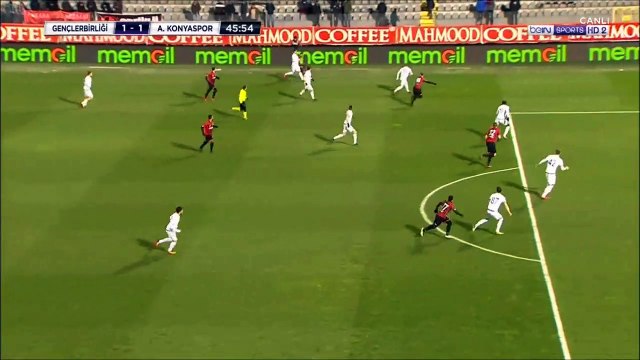 1-1 Stéphane Sessègnon Goal Turkey Süper Lig - 26.01.2018 Genclerbirligi 1-1 Konyaspor
