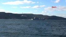 Çanakkale-Rus Savaş Gemisi Çanakkale Boğazı'ndan Geçti-Hd