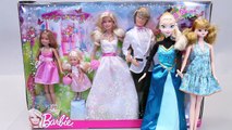 겨울왕국 엘사 웨딩드레스 바비 미미 옷갈아입기 결혼 인형 놀이 장난감 Disney Princess Frozen Elsa Barbie Dress up Dolls Toys