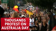 Thousands protest aboriginal mistreatment on Australia Day