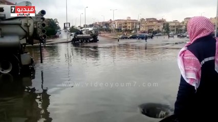 صرف القاهرة تواصل أعمال شفط مياه الأمطار لليوم الثانى